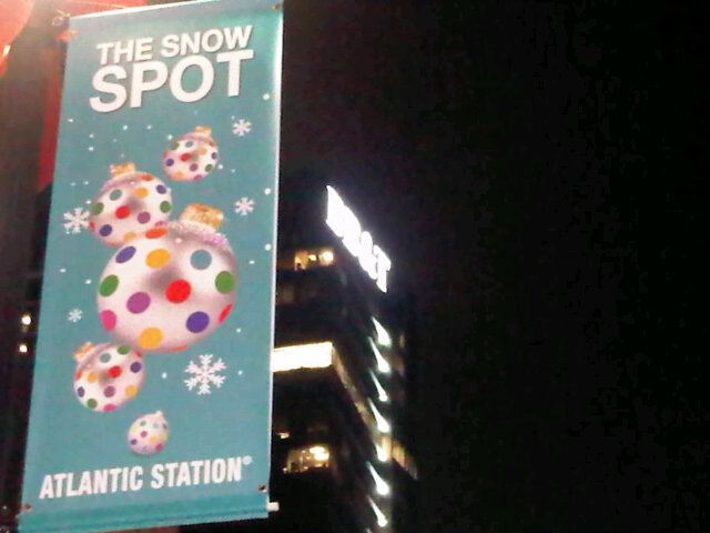 effect specialist designed and provides the snow machine effects for atlantic Station yearly snow event
